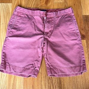 JCREW men’s red shorts